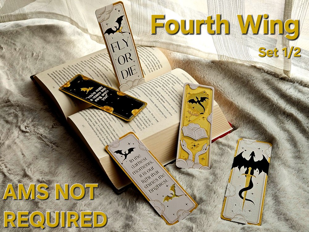 Fourth Wing — Bookmarks Set 1 of 2