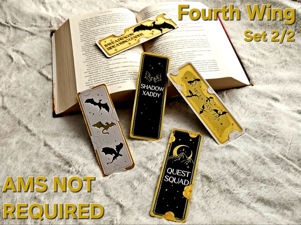 Fourth Wing — Bookmarks Set 2 of 2