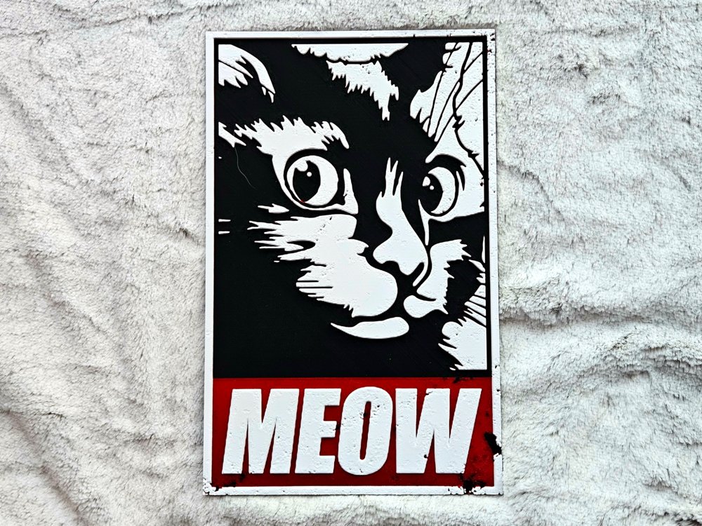 MEOW! — Retro Poster
