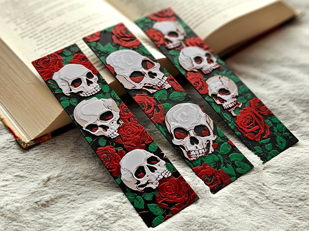 Skulls N' Roses — Bookmarks Set