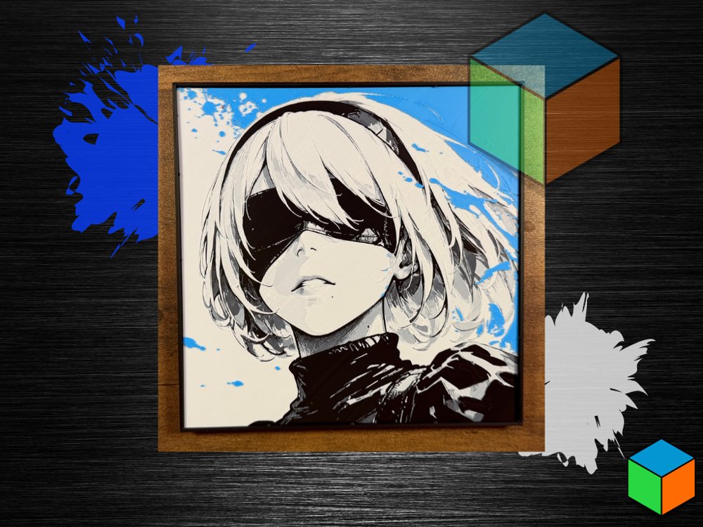2B — HueForge Wall Art | NieR:Automata