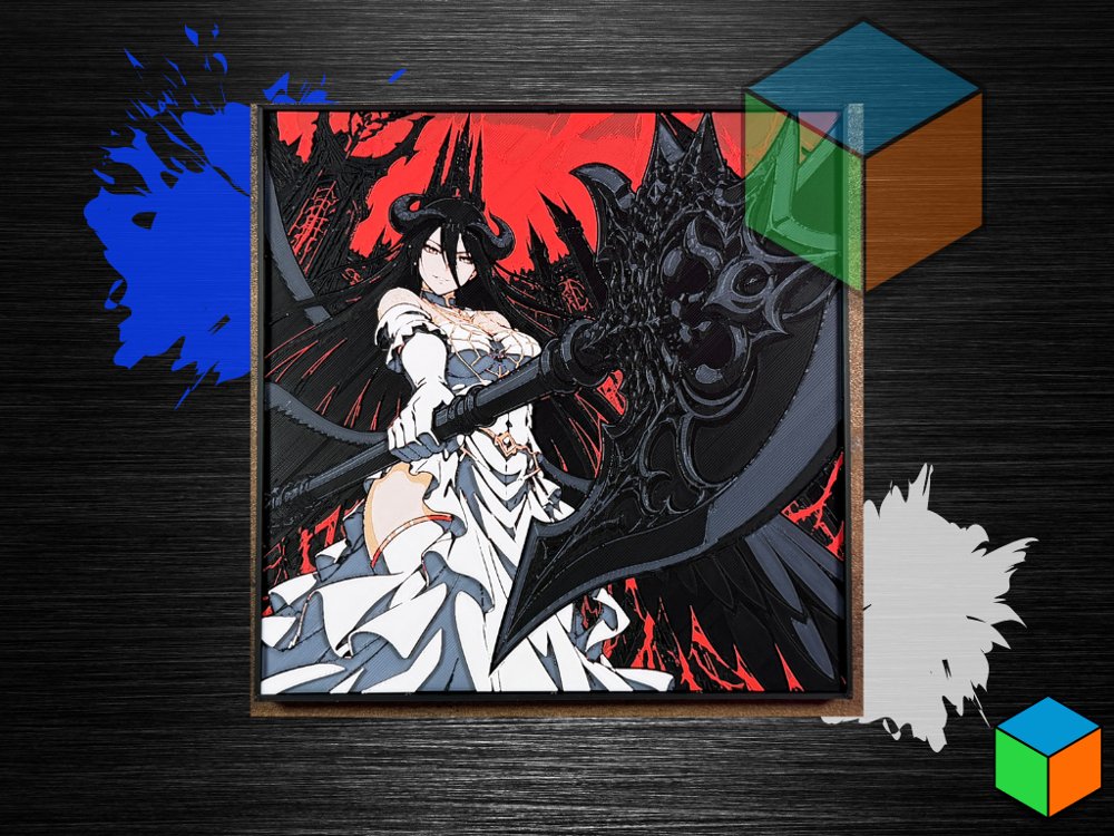 Albedo — Overlord HueForge Wall Art