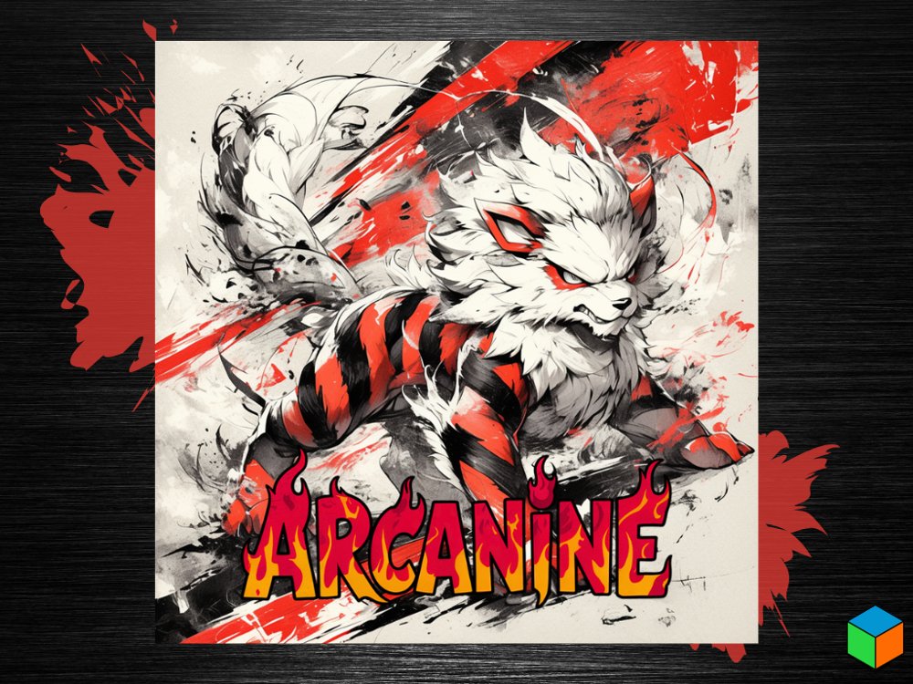 Arcanine Poster – Legendary Fire-Type Power