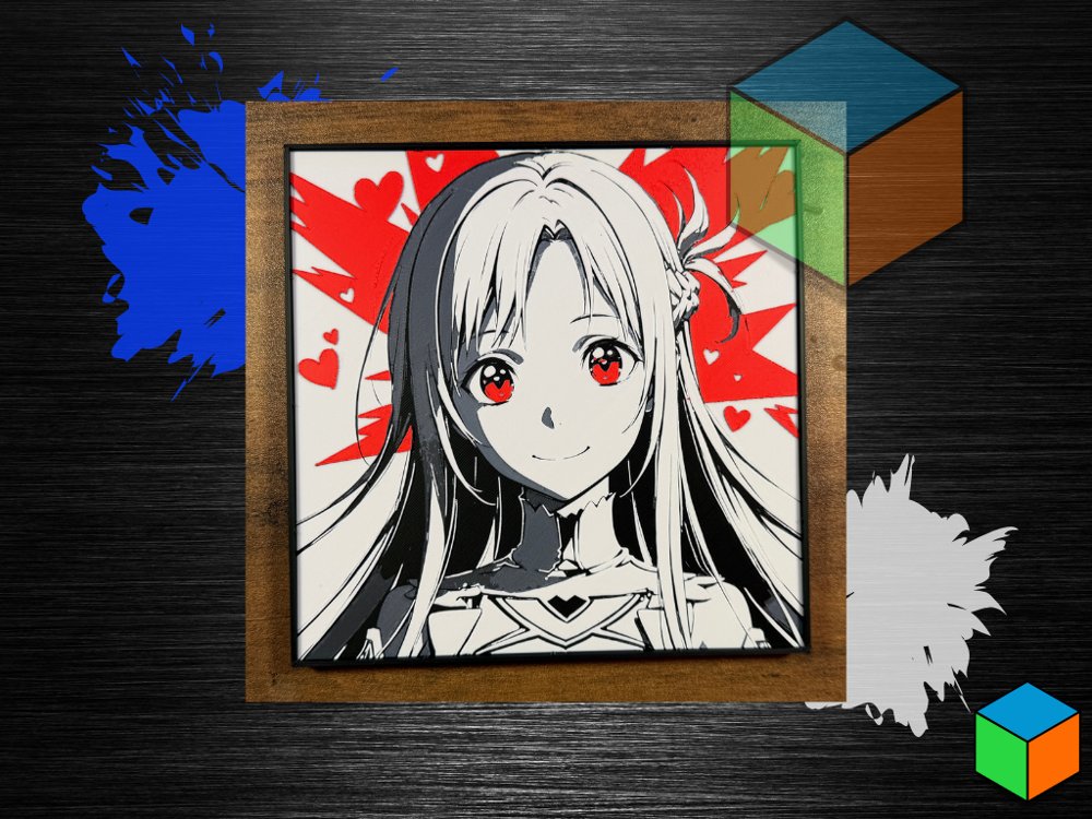 Asuna — HueForge Wall Art | Sword Art Online
