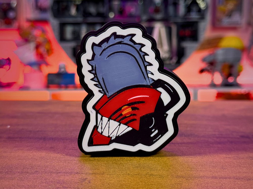 Chainsaw Man Head Clicky Fidget