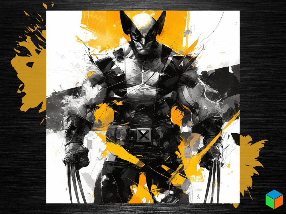 Classic Wolverine Color Pop Poster