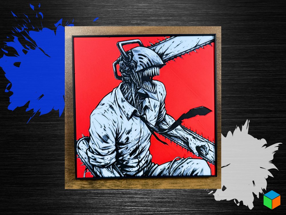 Denji Chainsaw Man HueForge Poster