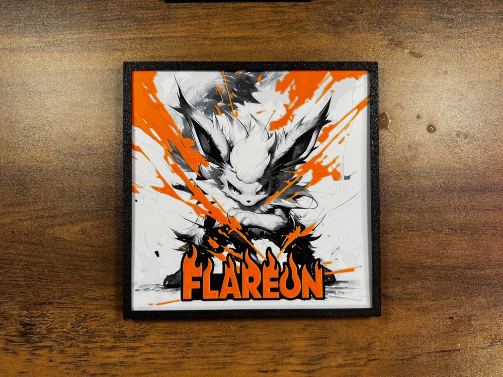 Flareon Poster – Blazing Fury Unleashed