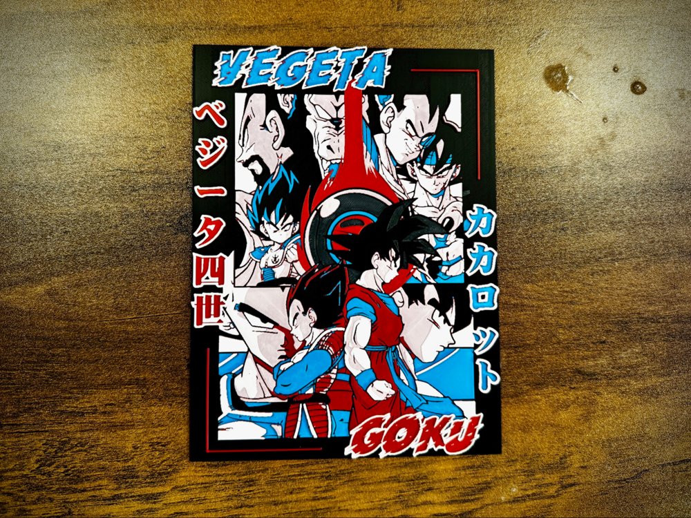 Goku vs Vegeta – Saiyan Legacy Print