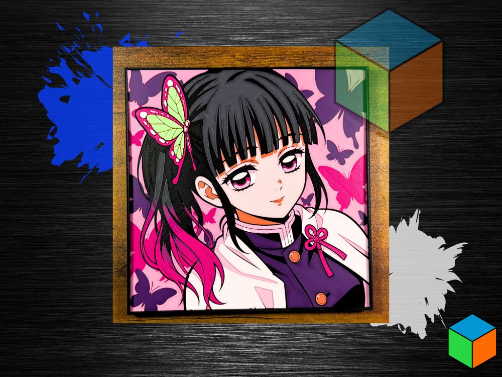 Kanao Tsuyuri — HueForge Wall Art | Demon Slayer