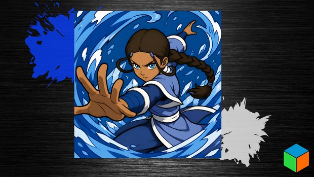 Katara Kicks Off July — New Waterbending Poster