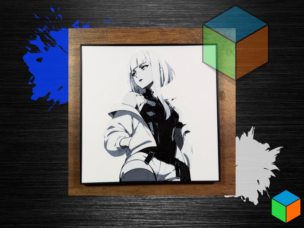Lucy — HueForge Wall Art | Cyberpunk