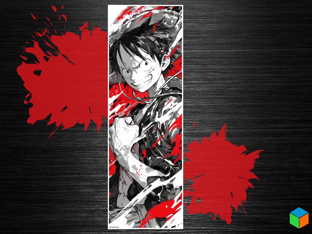 Luffy One Piece Hueforge Bookmark