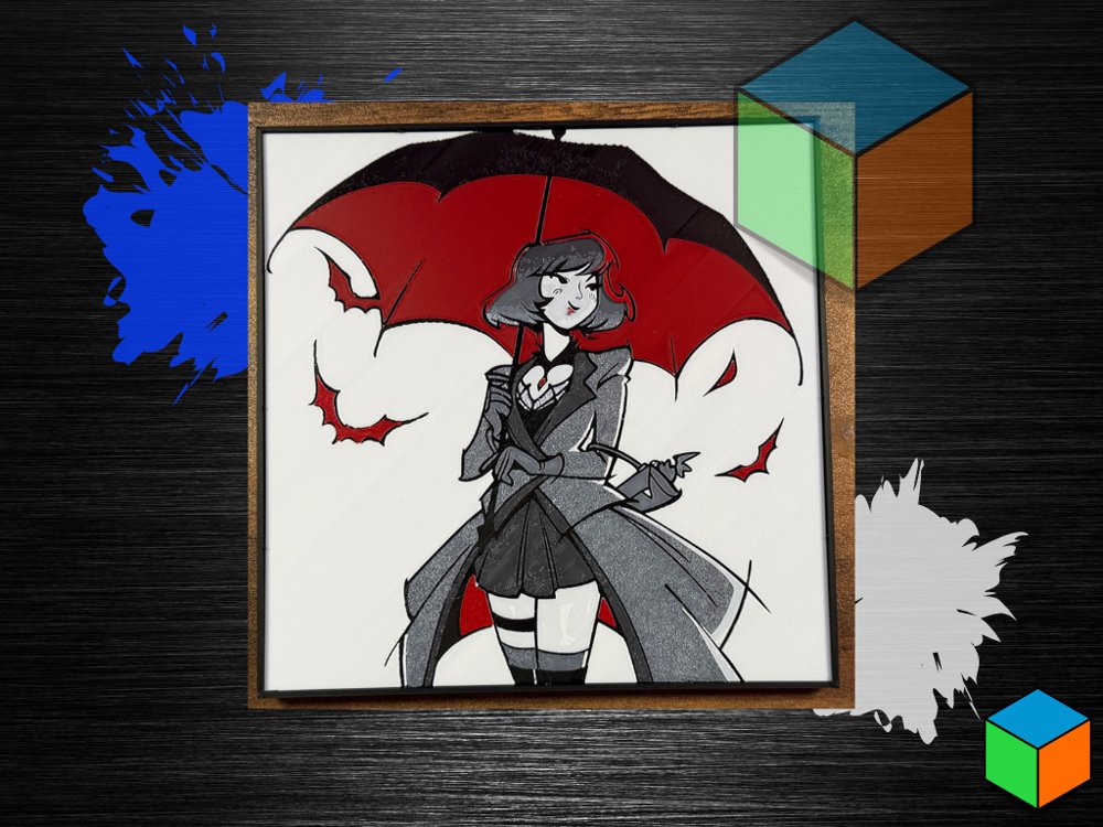 Mina — Deadlock HueForge Wall Art