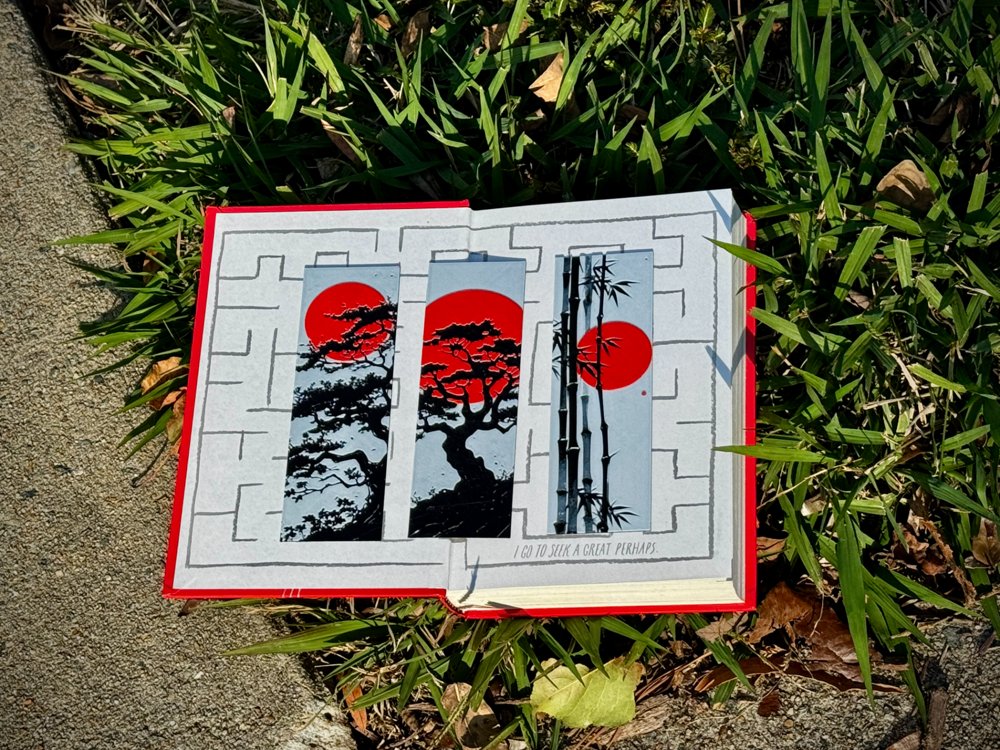 Minimal Japanese Landscape Bookmark Set