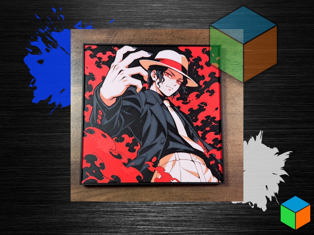 Muzan Kibutsuji — HueForge Wall Art | Demon Slayer