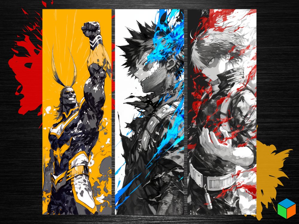 My Hero Academia Trio – All Might, Dabi & Shoto