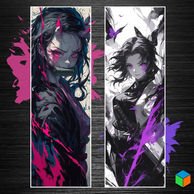 Nezuko & Shinobu Demon Slayer Bookmark Set