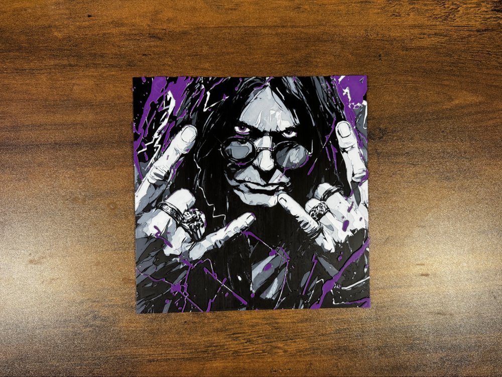 Ozzy Osbourne – Tribute HueForge Print