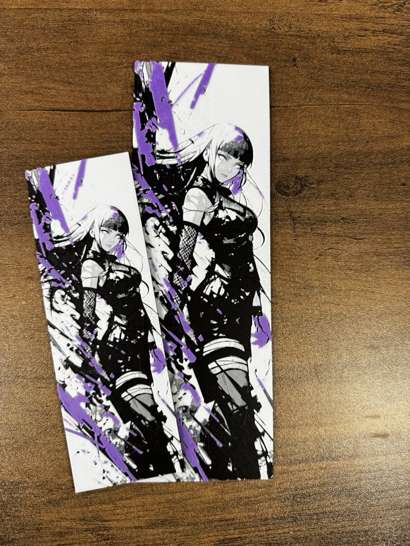 🟣 Shadow and Steel – Battle-Ready Hinata Bookmark! 🟣