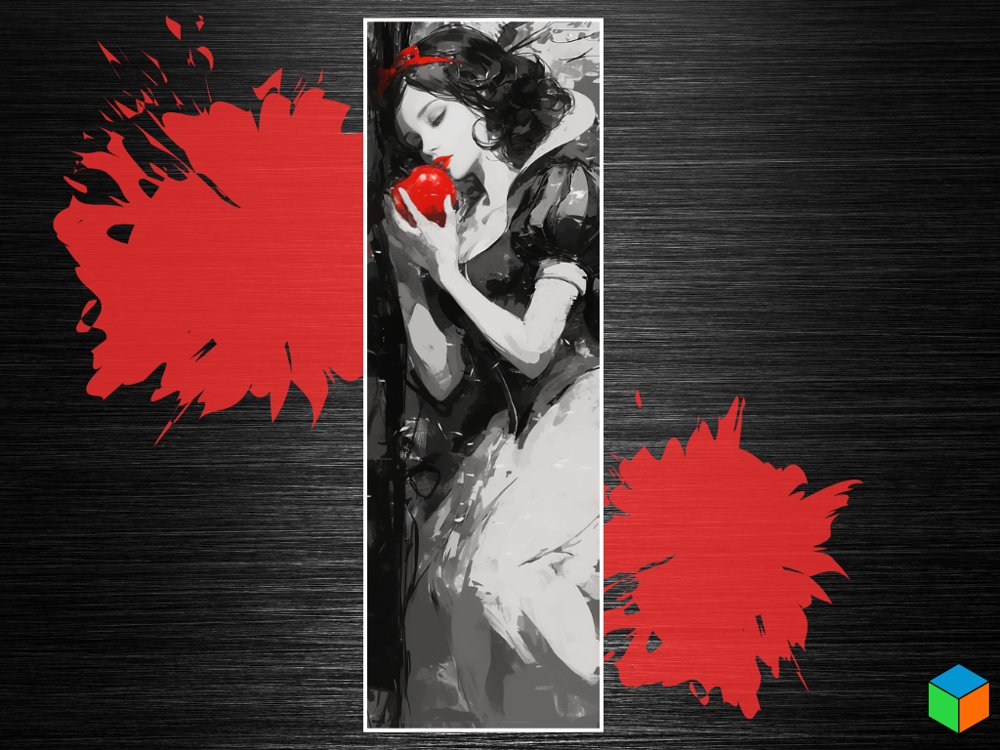 Snow White Cursed Red Bookmark