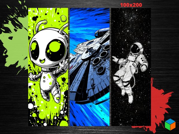 πͺ August Space Drop #2 β Alien, Falcon, and Spaceman Bookmarks! π