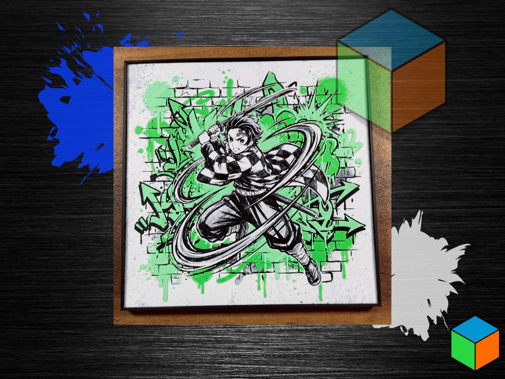 Tanjiro Kamado — HueForge Art | Demon Slayer