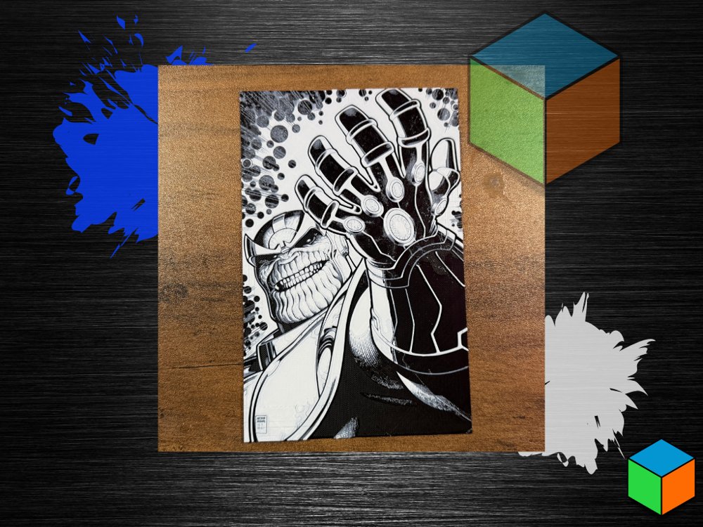 Thanos Infinity Gauntlet — HueForge Wall Art