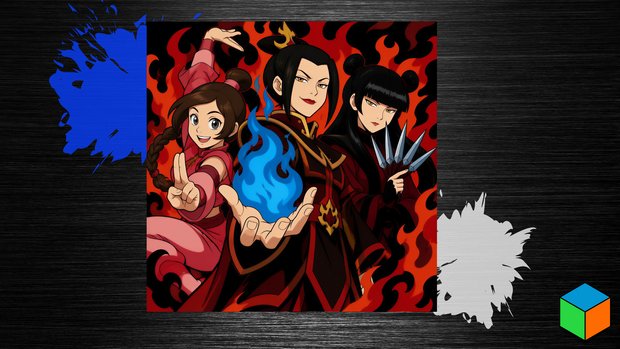 The Fire Nation Girls Pull Up — Fire Triplets Poster