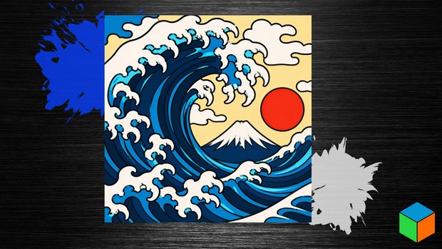 Hokusai Meets HueForge: The Great Wave Bonus Drop