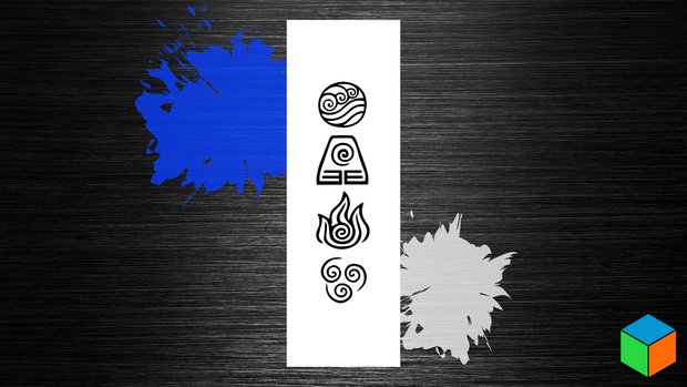 Water. Earth. Fire. Air. — The Four Nations Bookmark