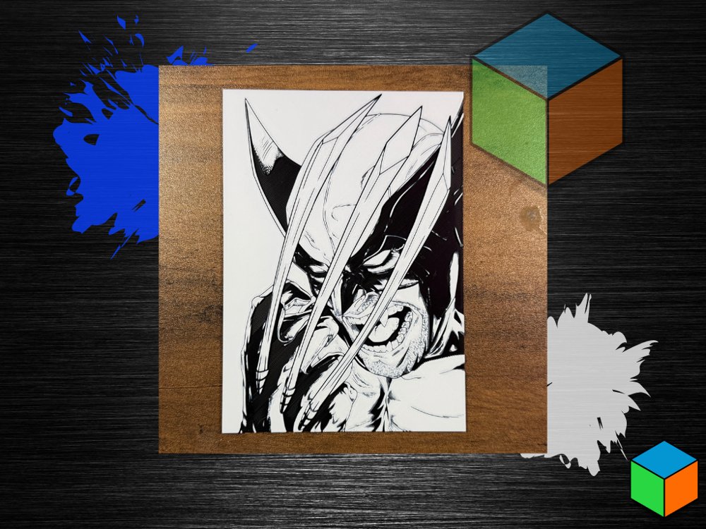 Wolverine — HueForge Wall Art